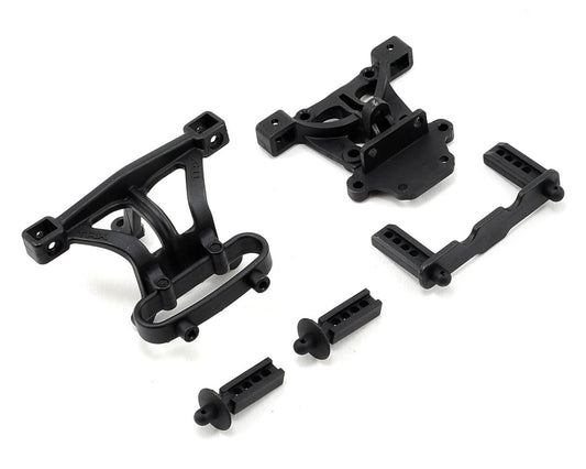 Front and Rear Body Mounts with Mount Posts for 1/16 E-Revo/Rally/Slash/Summit (TRA7015)