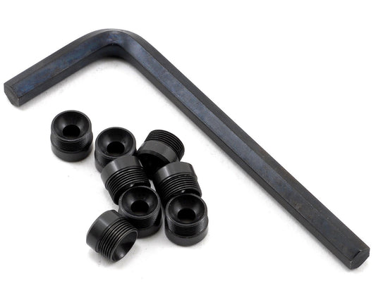 Aluminum Pivot Ball Caps with Tool for 1/16 E-Revo/Mustang/Rally/Slash/Summit (8) (TRA7033X)