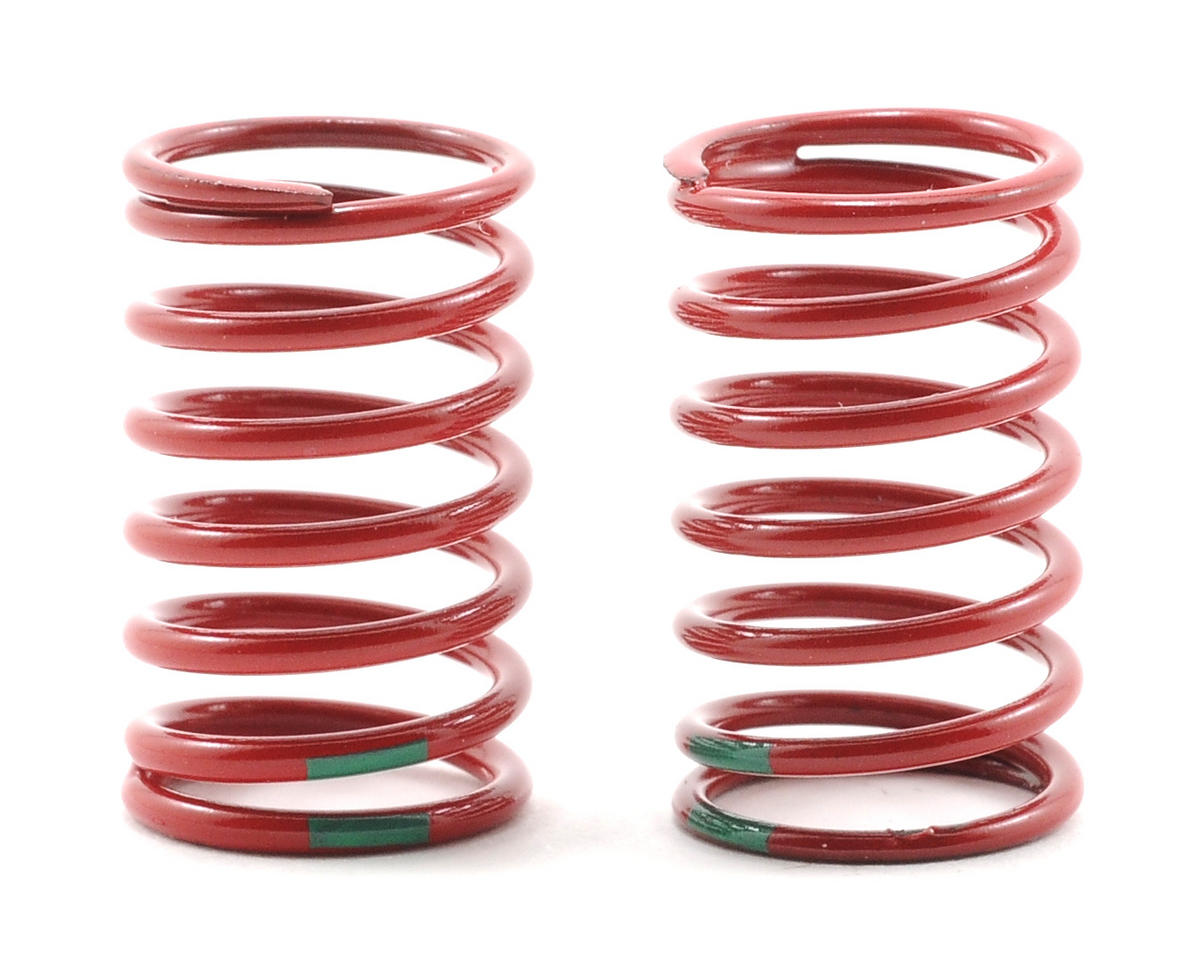 Red GTR Shock Springs Green/1.92 Rate for 1/16 E-Revo/Summit (2) (TRA7146)