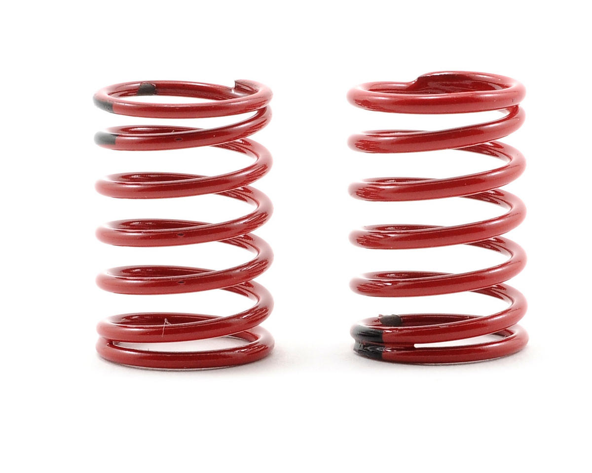 Red GTR Shock Springs Red/2.22 Rate for 1/16 E-Revo/Summit (2) (TRA7148)