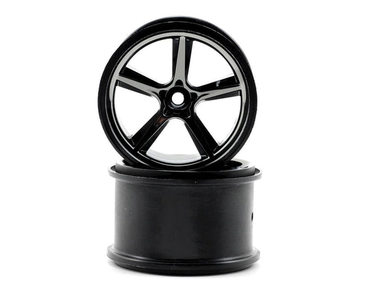Black Chrome Gemini Wheels for 1/16 E-Revo (2) (TRA7172A)