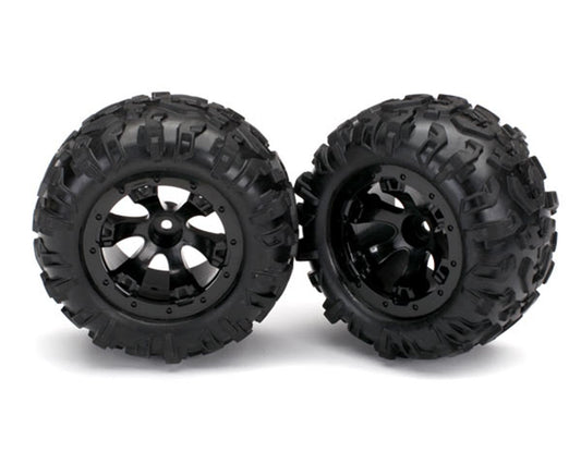 Canyon AT Premounted Tires with Black Geode Wheels (2) (TRA7277)
