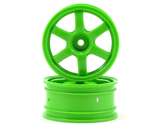 Volk Racing TE37 Green Wheels for 1/16 Mustang/Rally (2) (TRA7374A)