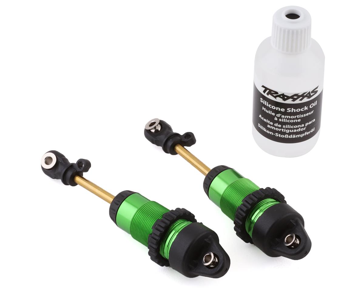 Aluminum GTR Long Shocks Green for Hoss/Rustler 4x4/Slash 4x4/Stampede 4x4 (2) (TRA7461G)