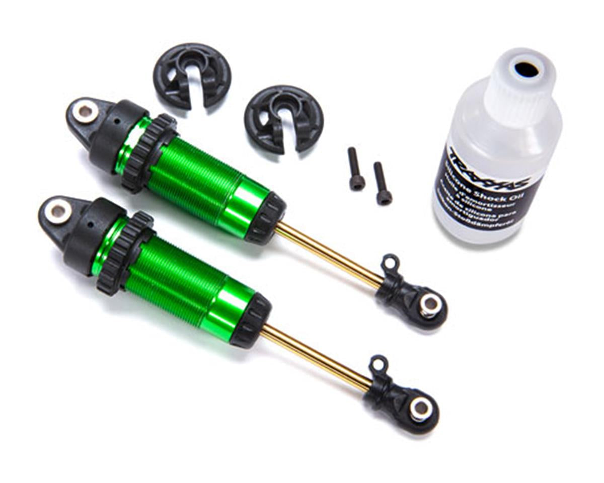 Aluminum GTR XX-Long Shocks Green for Hoss/Rustler 4x4/Slash 4x4/Stampede 4x4 (2) (TRA7462G)