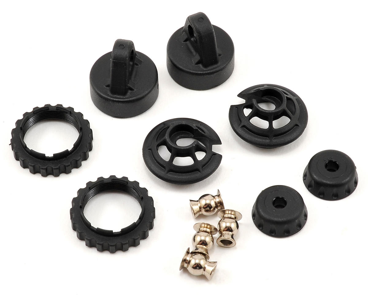 GTR Shock Caps and Spring Retainers for Hoss/Rustler 4x4/Slash 4x4/Stampede 4x4 (2) (TRA7468)