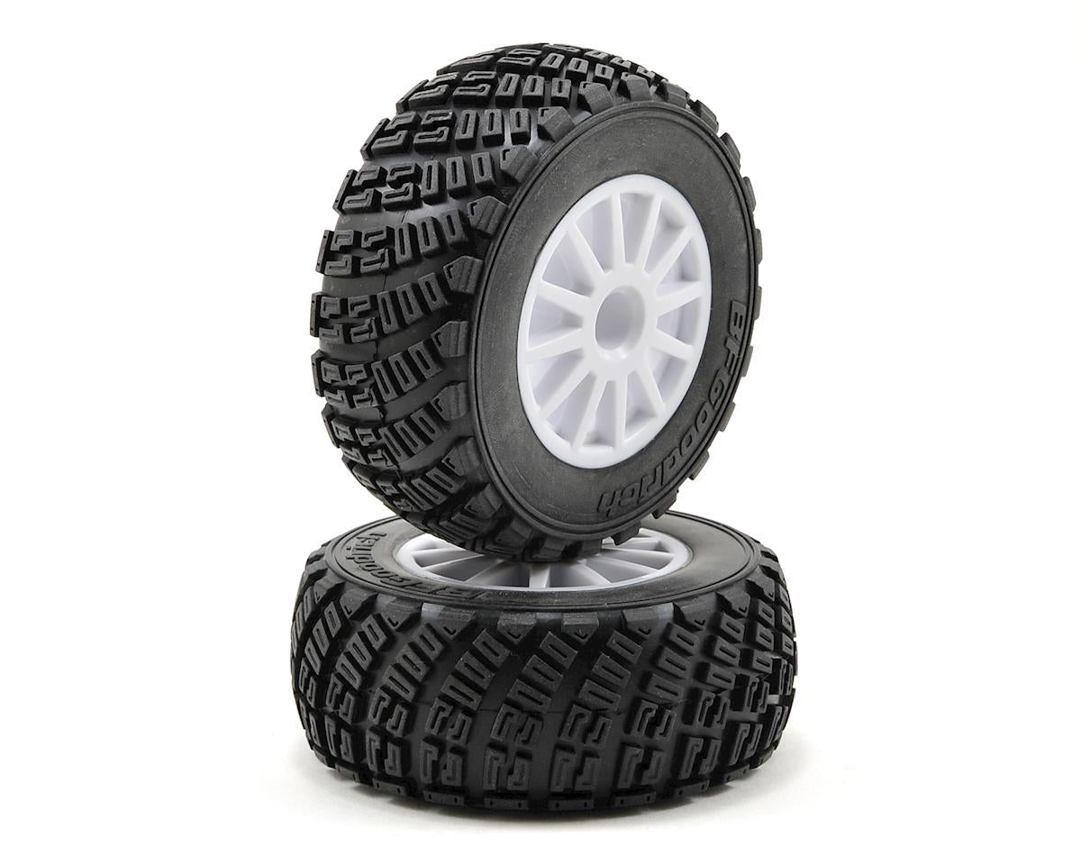 Rally S1 Compound Premounted Tires with White 12-Spoke Wheels for Rally (2) (TRA7473R)