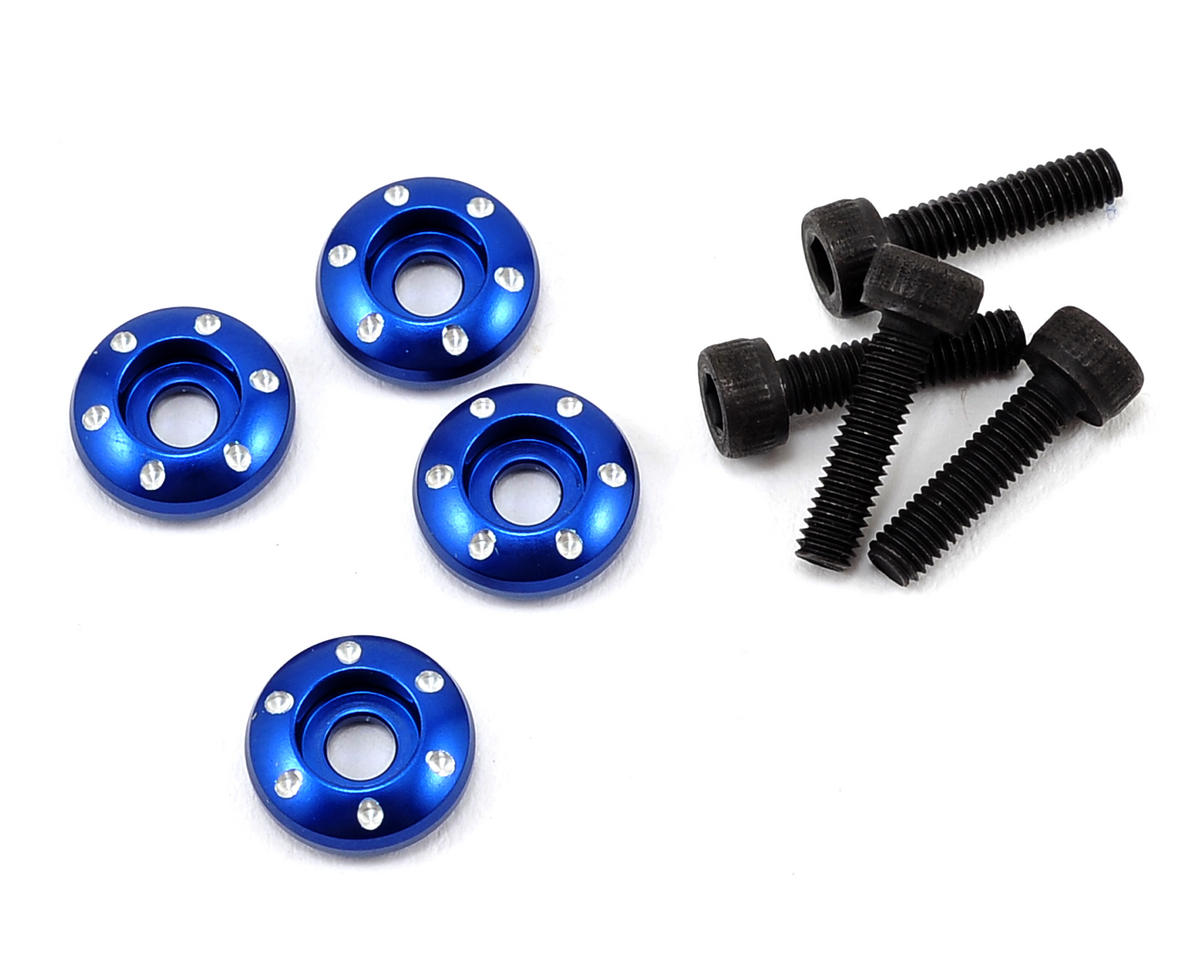 Aluminum Wheel Nut Washer Blue for Latrax SST/Teton (4) (TRA7668)