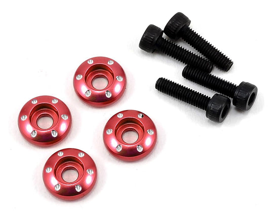 Aluminum Wheel Nut Washer Red for Latrax SST/Teton (4) (TRA7668R)