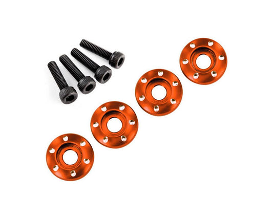 Aluminum Wheel Nut Washer Orange for Latrax SST/Teton (4) (TRA7668X)