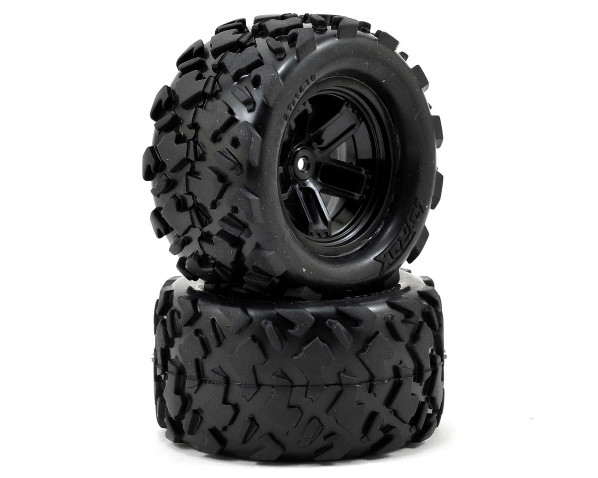 Teton Premounted Tires with Black 5-Spoke Wheels for Latrax Teton (2) (TRA7672)