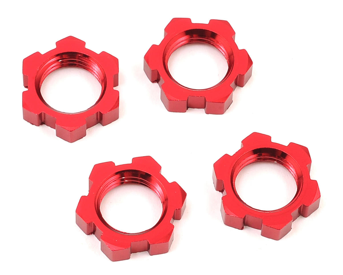 Splined Wheel Nuts Red for E-Revo 2.0/Sledge/X-Maxx (TRA7758R)