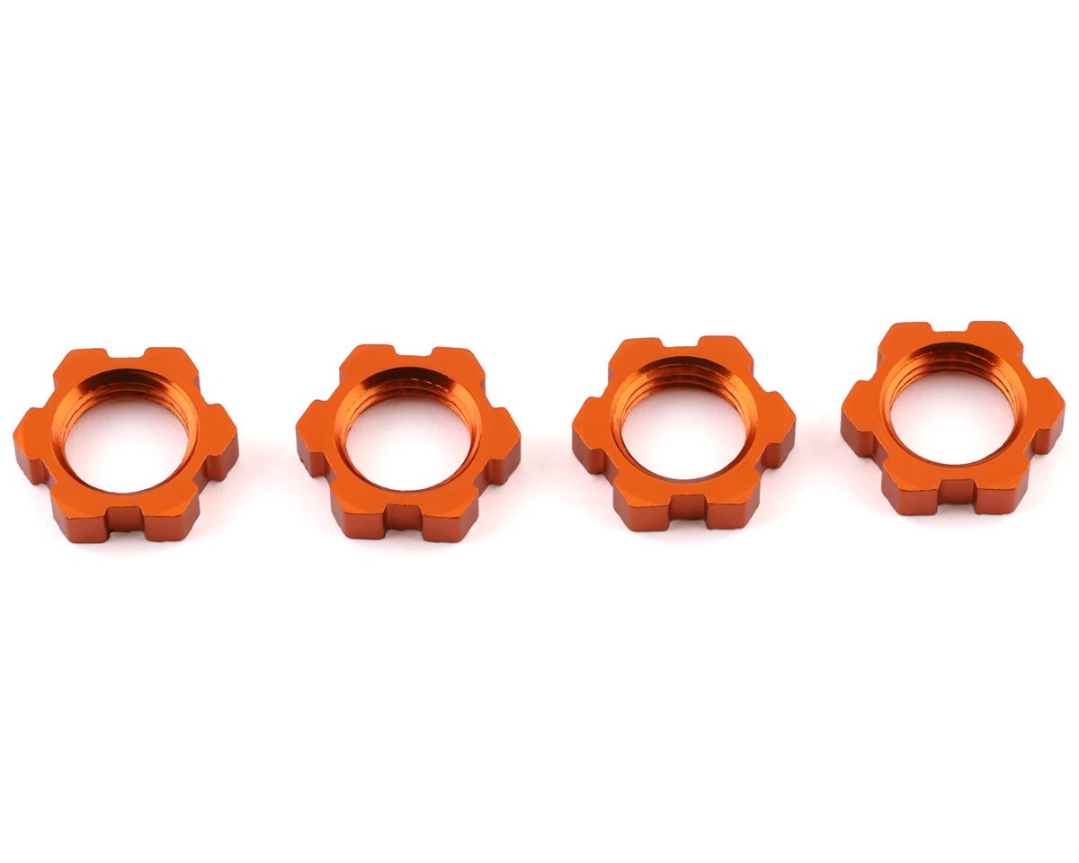 Splined Wheel Nuts Orange for E-Revo 2.0/Sledge/X-Maxx (TRA7758T)