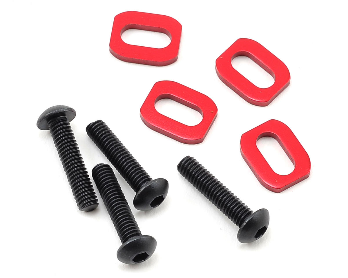 Aluminum Motor Mount Washers Red for X-Maxx/XRT (4) (TRA7759R)