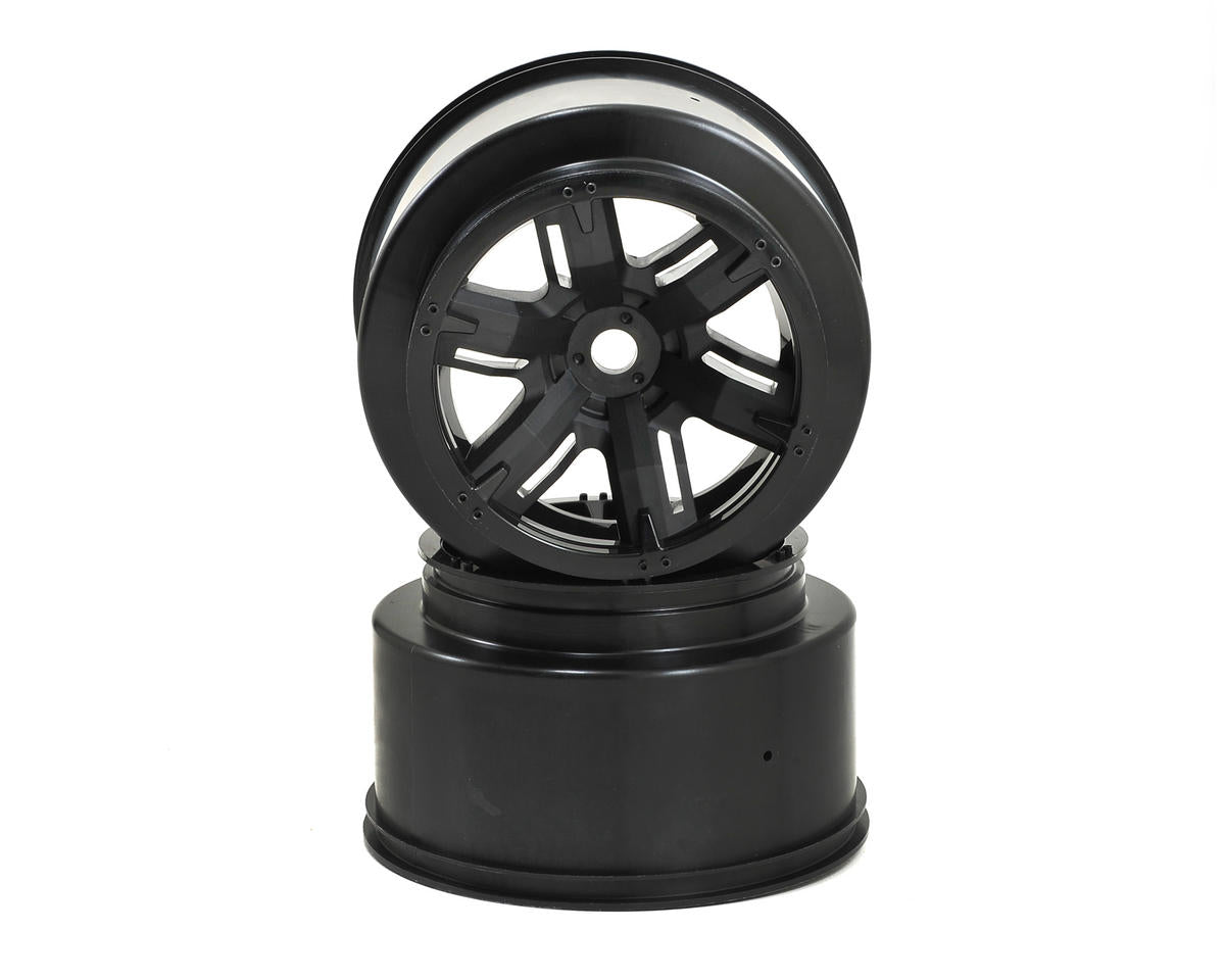 X-Truck Black Wheels Black for X-Maxx/XRT (2) (TRA7771)