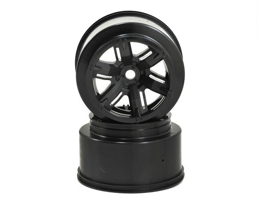 X-Truck Black Wheels Black for X-Maxx/XRT (2) (TRA7771)