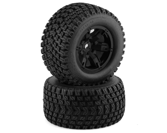 Gravix Premounted Tires with Black Six-Spoke Wheels for XRT (2) (TRA7877)