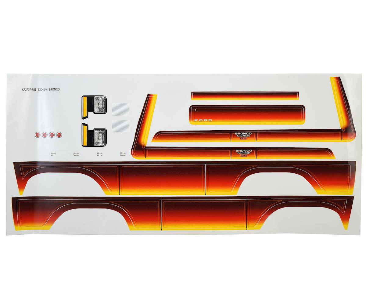 Ford 1979 Bronco Decal Sheet Sunset for TRX-4 (TRA8078)