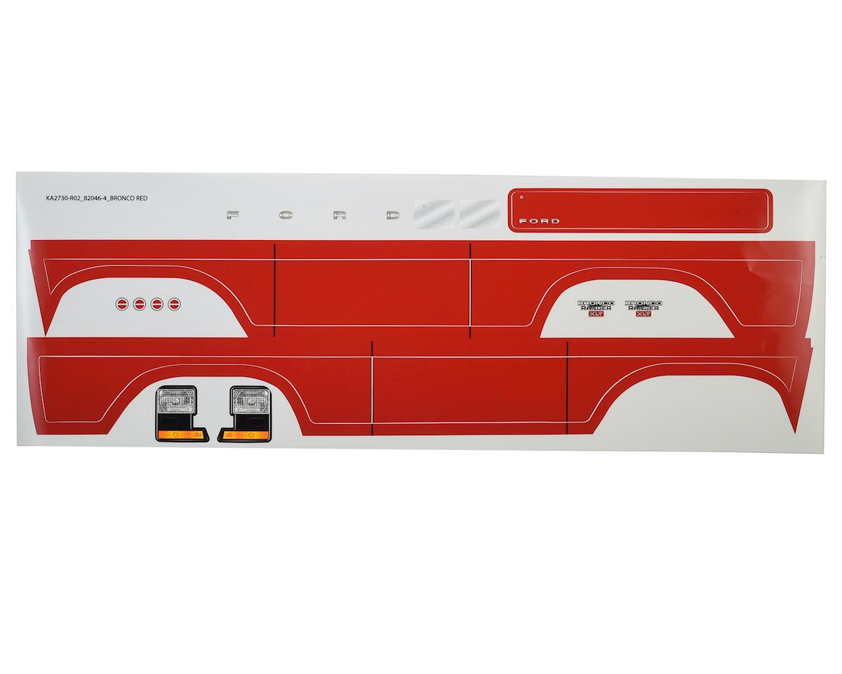 Ford 1979 Bronco Decal Sheet Red for TRX-4 (TRA8078R)