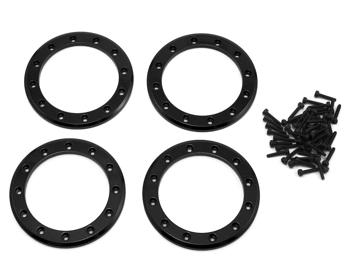 Aluminum 2.2" Beadlock Rings Black for TRX-4 (4) (TRA8168T)