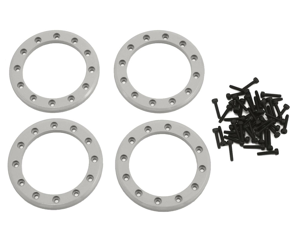 Aluminum 1.9" Beadlock Rings Satin for TRX-4 (4) (TRA8169)
