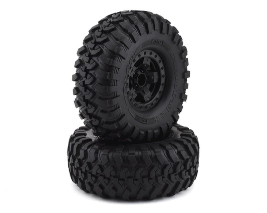 Canyon Trail 2.2" Premounted Tires with Black Sport Wheels for TRX-4 (2) (TRA8181)