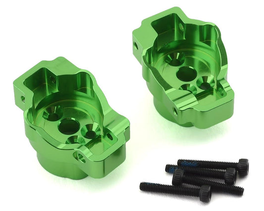 Aluminum Rear Portal Drive Axle Mounts Green for TRX-4 (TRA8256G)