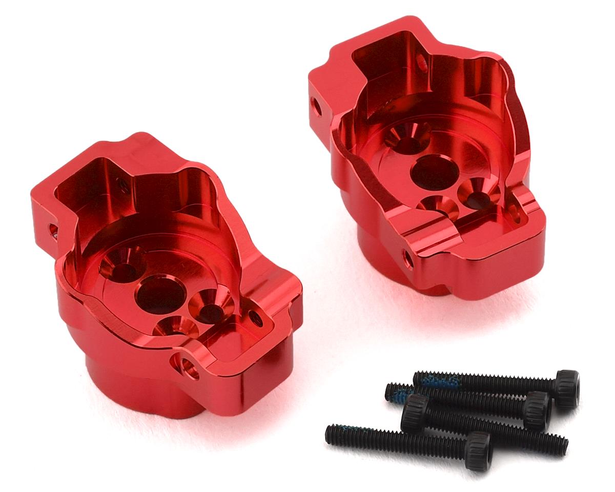 Aluminum Rear Portal Drive Axle Mounts Red for TRX-4 (TRA8256R)