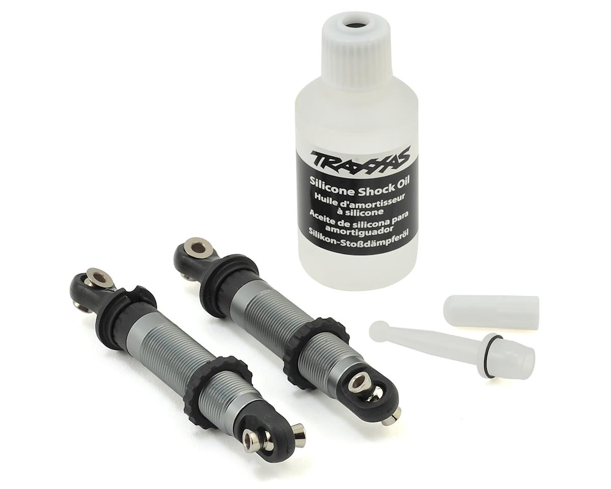Aluminum GTS Shocks Silver for TRX-4 (2) (TRA8260)