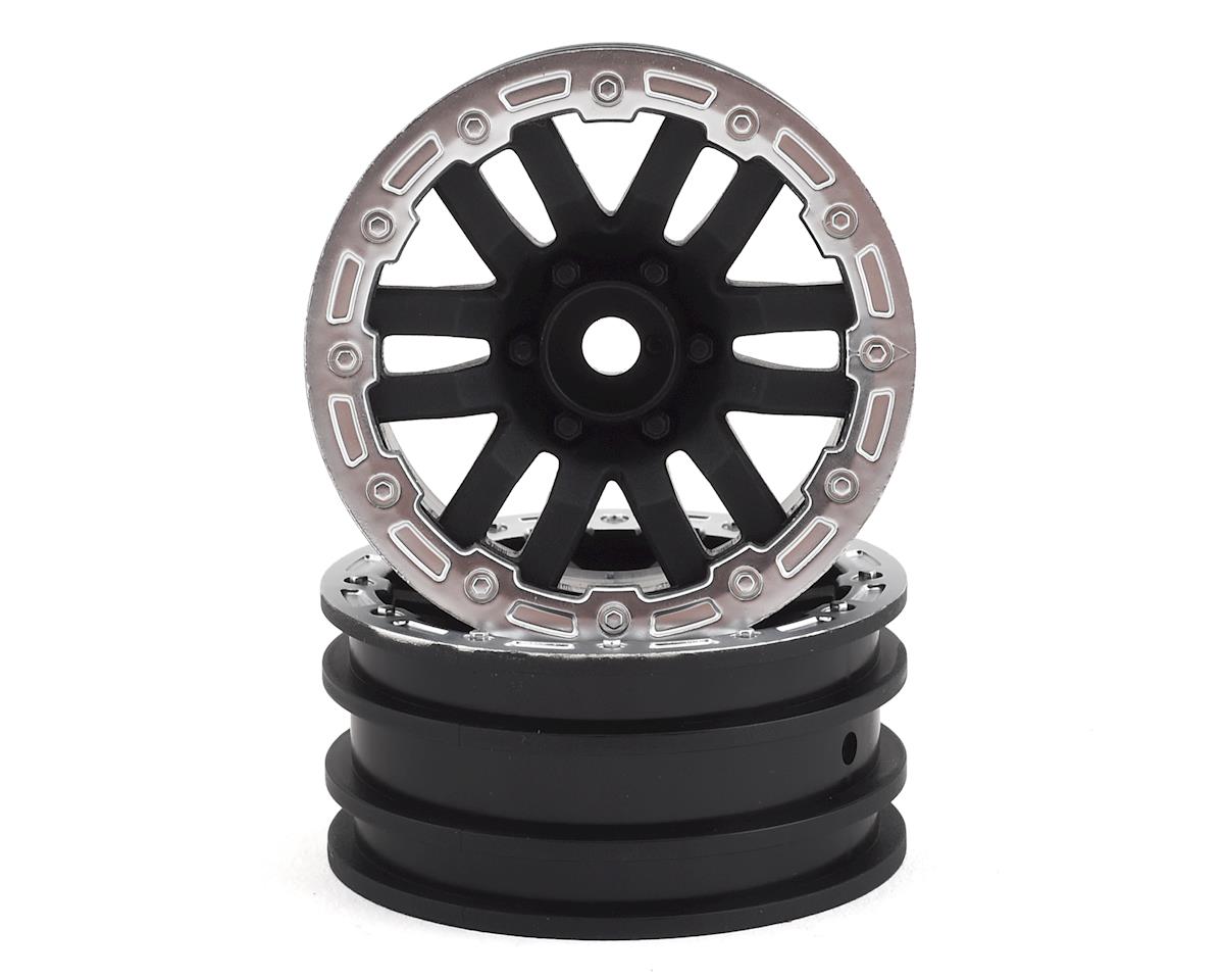 Split Spoke 1.9" Black/Satin Chrome Wheels for TRX-4 (2) (TRA8271X)