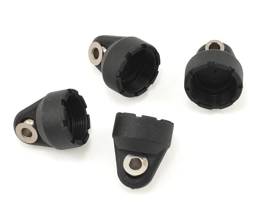 Shock Caps Black for 4-Tec 2.0/3.0/Drag Slash/Hoss/Rustler 4x4 (4) (TRA8361)