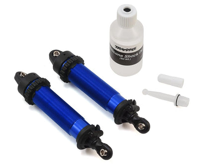 Aluminum Threaded Front GTR Shocks 134mm Blue for UDR (2) (TRA8450X)