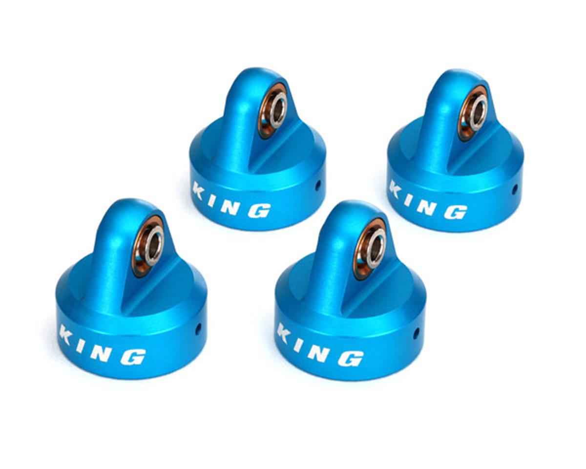 Aluminum King Shock Caps Blue for UDR (4) (TRA8457)