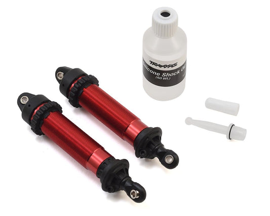 Aluminum Threaded Rear GTR Shocks 139mm Red for UDR (2) (TRA8460R)