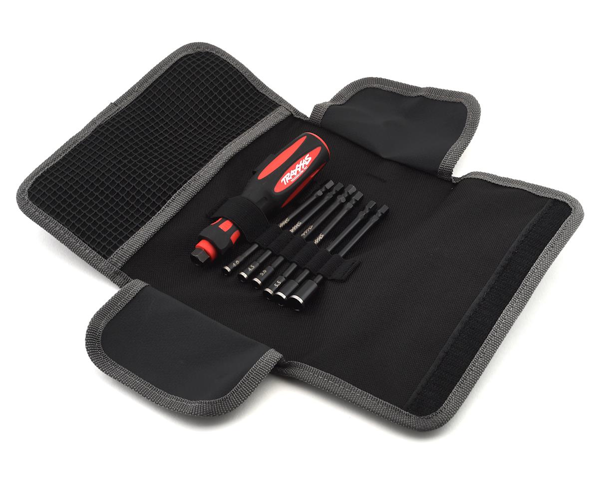 Speed Bits Master Metric Nut Driver Set 1/4" Drive with Handle and Pouch (6) (TRA8719)