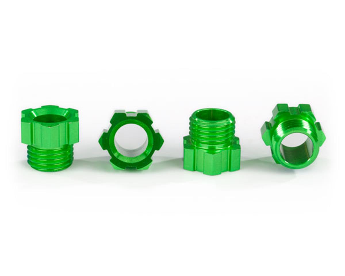 Aluminum Stub Axle Nut Green for TRX-4 (4) (TRA8886G)