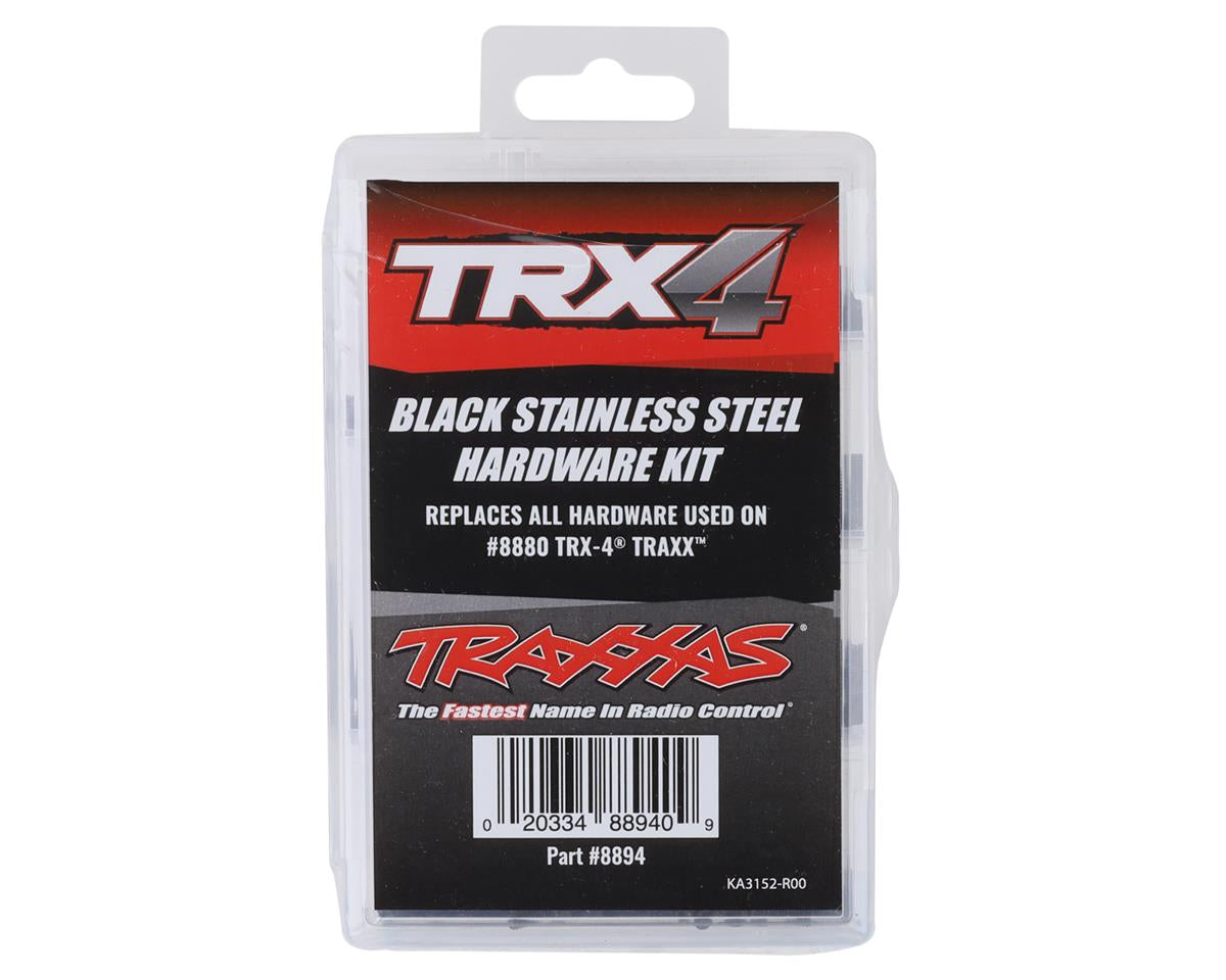 Traxx Stainless Steel Hardware Kit Black for TRX-4 (TRA8894)
