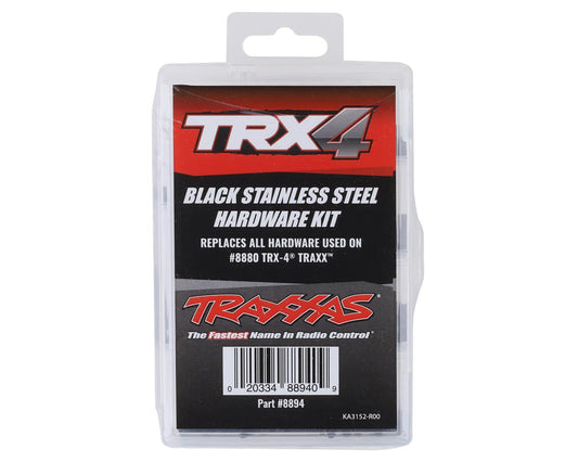 Traxx Stainless Steel Hardware Kit Black for TRX-4 (TRA8894)