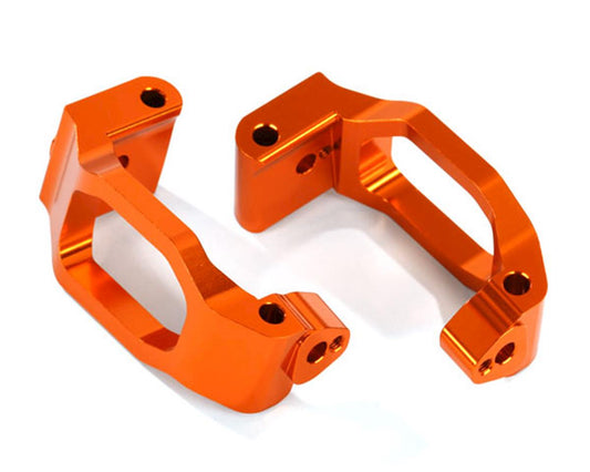 Aluminum Caster Blocks Orange for Maxx (2) (TRA8932A)