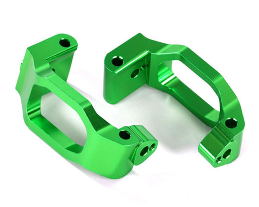 Aluminum Caster Blocks Green for Maxx (2) (TRA8932G)