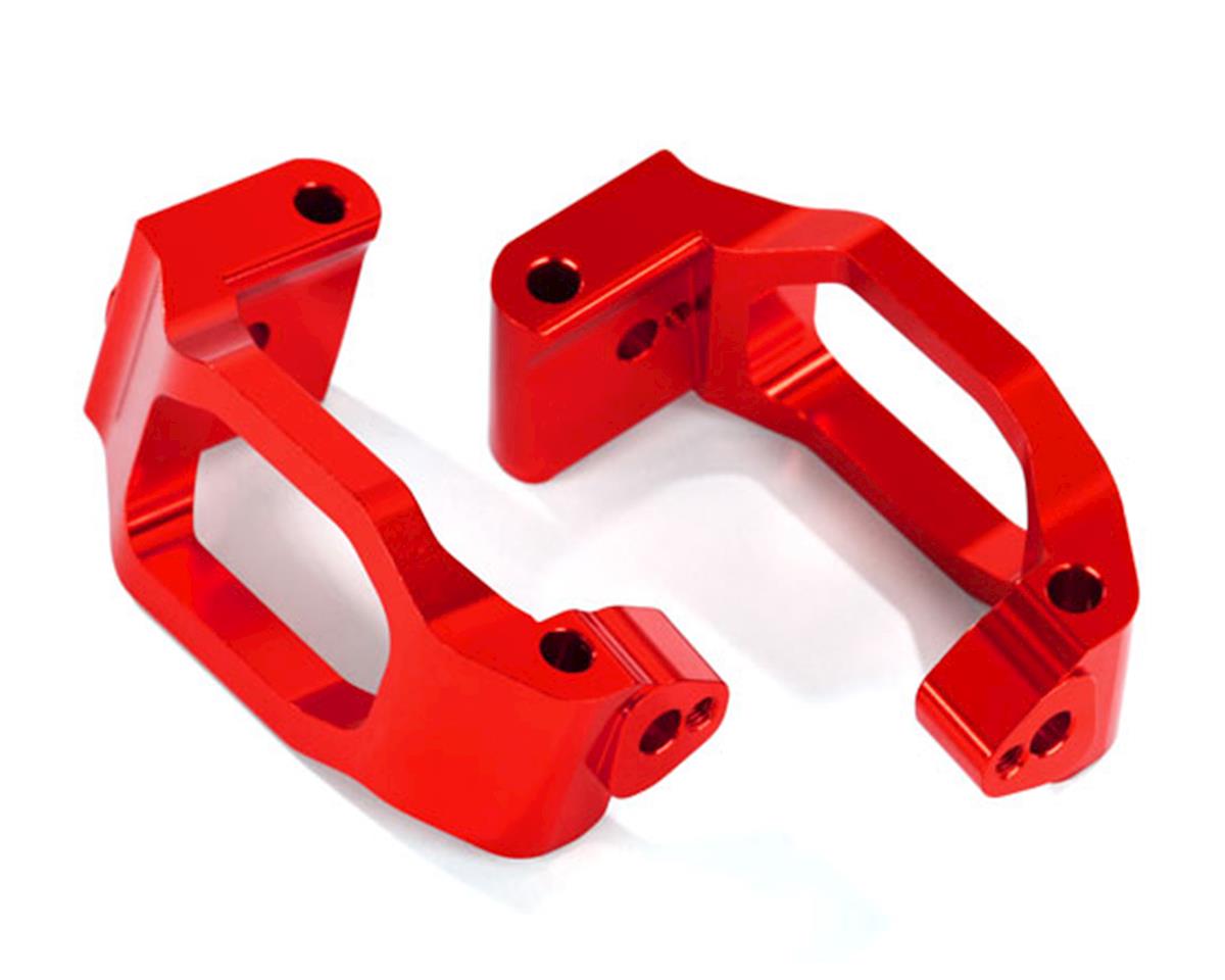 Aluminum Caster Blocks Red for Maxx (2) (TRA8932R)