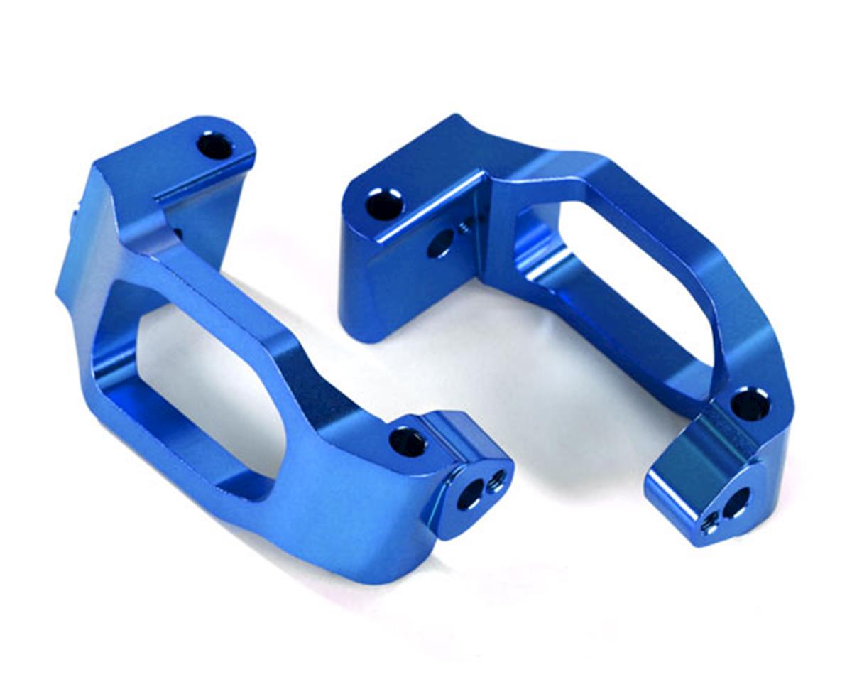Aluminum Caster Blocks Blue for Maxx (2) (TRA8932X)