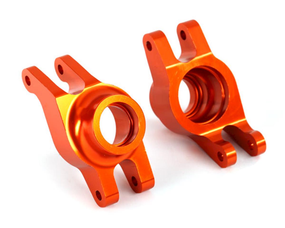 Aluminum Rear Stub Axle Carriers Orange for Maxx (2) (TRA8952A)