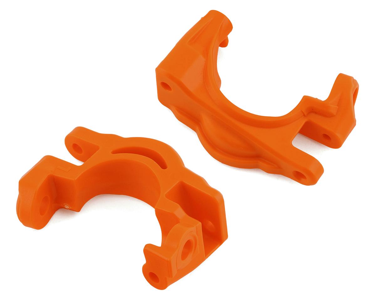 Extreme Heavy Duty Caster Blocks Orange for Hoss/Rustler 4x4/Slash 4x4 (2) (TRA9032T)