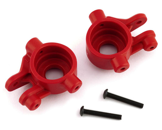 Extreme Heavy Duty Steering Blocks Red for Hoss/Rustler 4x4/Slash 4x4 (2) (TRA9037R)