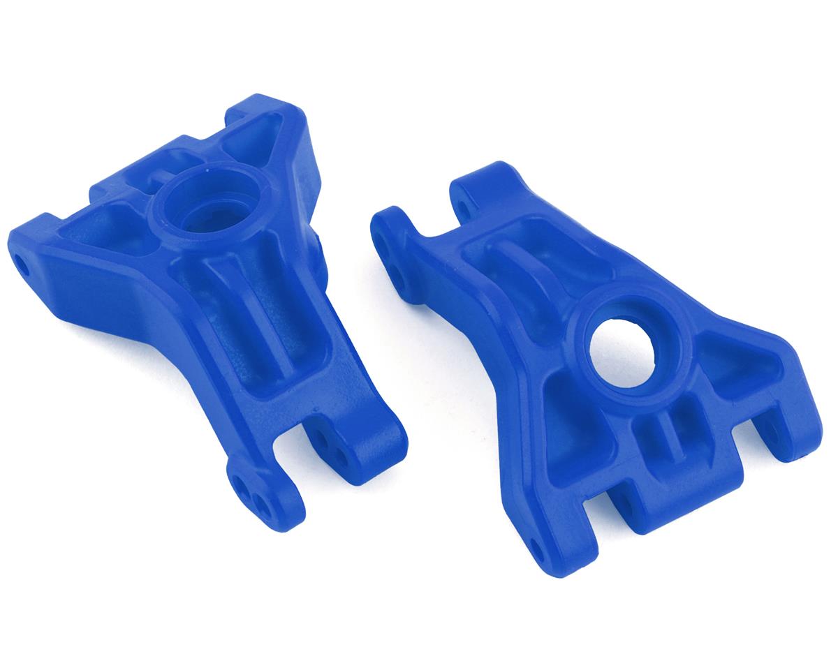 Extreme Heavy Duty Hoss/Rustler/Slash 4x4 Extreme Heavy Duty Hub Carriers (2) Blue for Hoss/Rustler 4x4/Slash 4x4 (2) (TRA9050X)