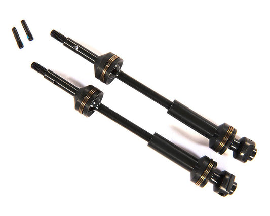 Steel Extreme Heavy Duty Splined Rear CV Driveshafts with 6mm Axle for Hoss/Rustler 4x4/Slash 4x4/Stampede 4x4 (2) (TRA9052X)