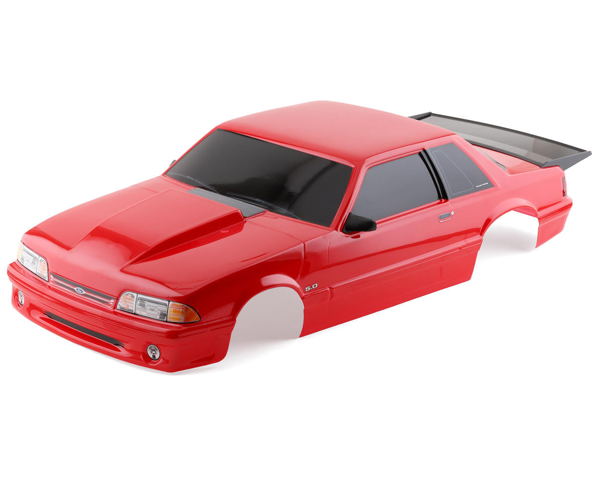 Ford Fox Body Mustang 5.0 Prepainted Red Body for Drag Slash (TRA9421R)