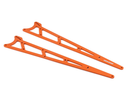 Aluminum Wheelie Bar Side Plates Orange for Drag Slash (2) (TRA9462A)