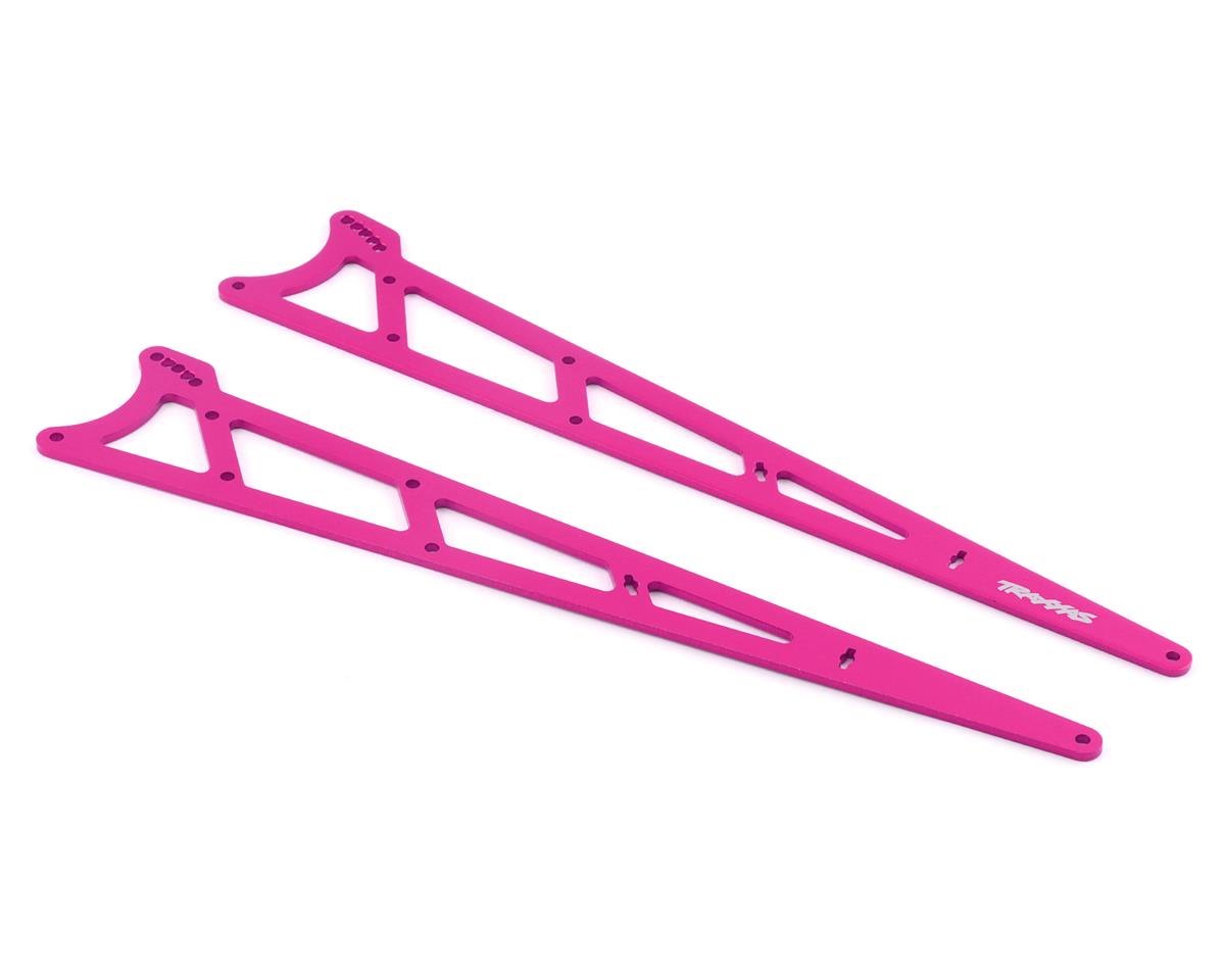 Aluminum Wheelie Bar Side Plates Pink for Drag Slash (2) (TRA9462P)
